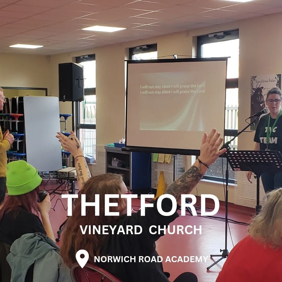 THETFORD VINEYARD CHURCH AT NORWICH ROAD ACADEMY 

Join us on Sunday as we continue in our series &quot;being the Church&quot;

Refreshments and sign up for Vineyard Kids will be available from 10.15am and we will start at 10.30am

We will worship, t