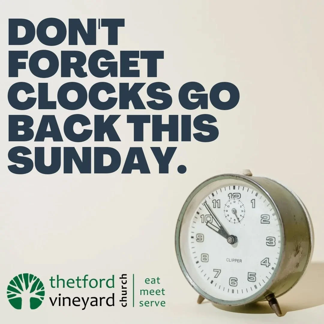 Don't forget the clocks go back tomorrow! See you at 10.30am for our family-friendly brunch at Norwich Road Academy!! All welcome!!