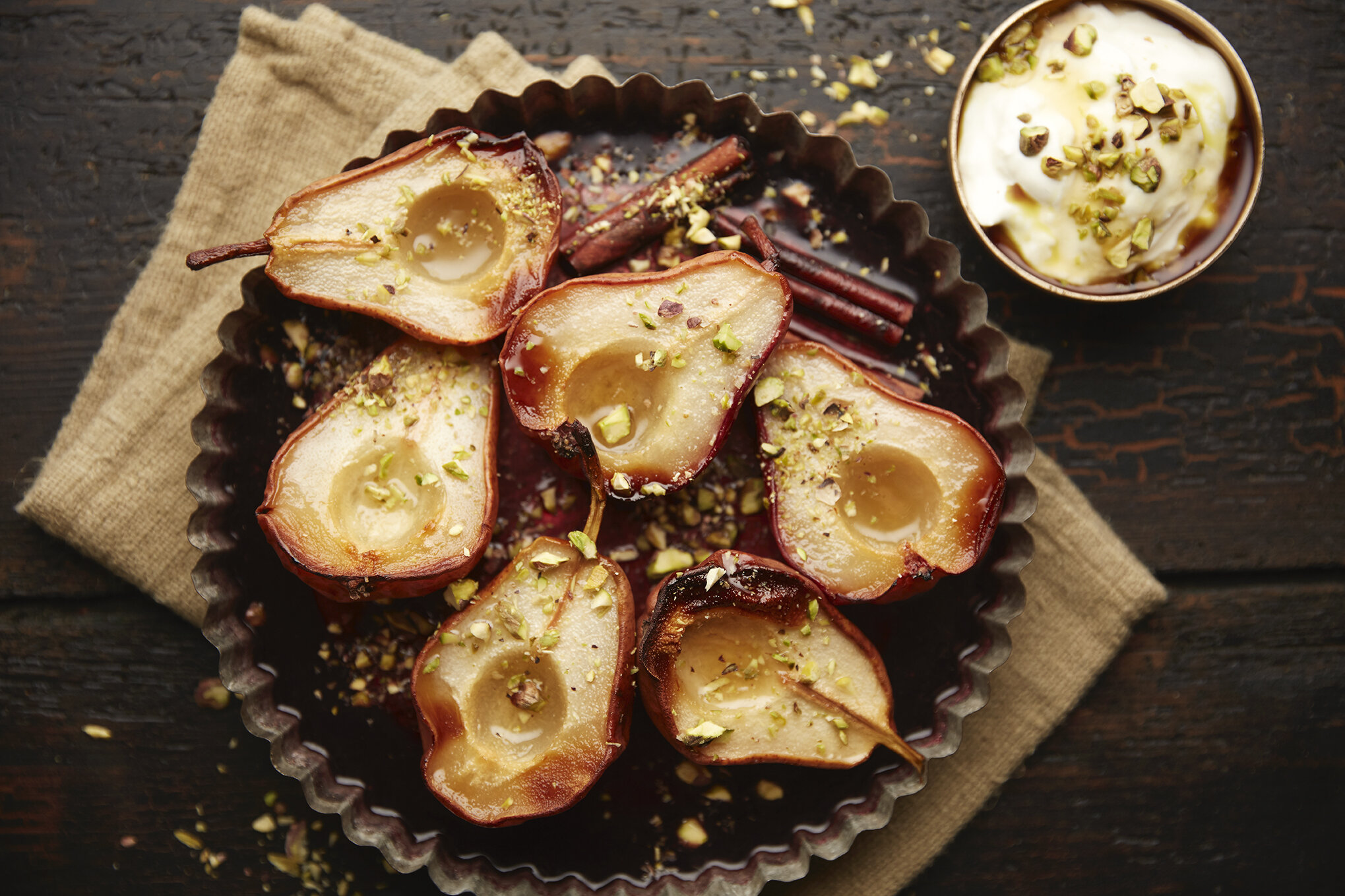 Hrušky v červeném víně