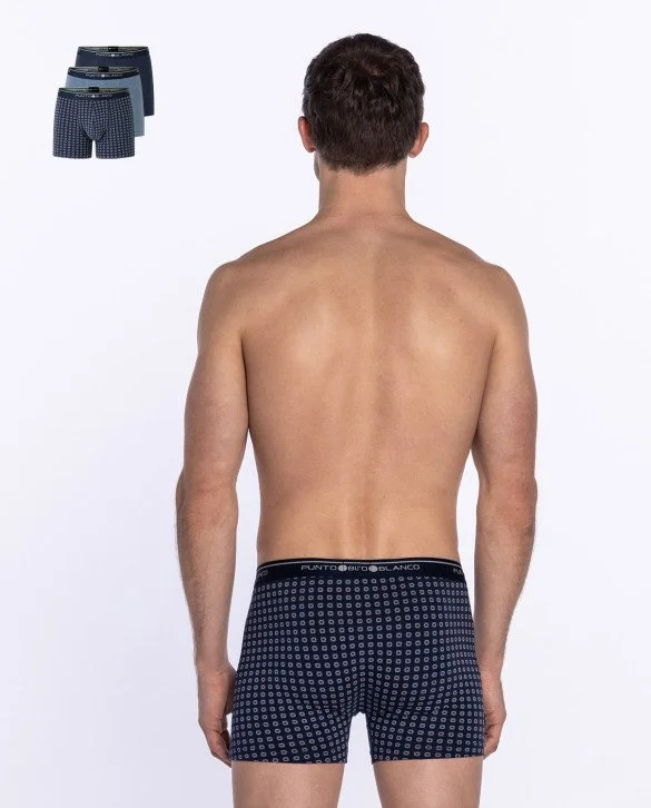 PACK BASIX PUNTO BLANCO 53438,BOXER PUNTO BLANCO,BOXER BASIX PUNTO - Main Image