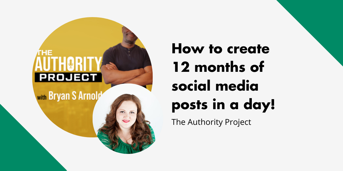 How to create 12 months of social media posts in a day!