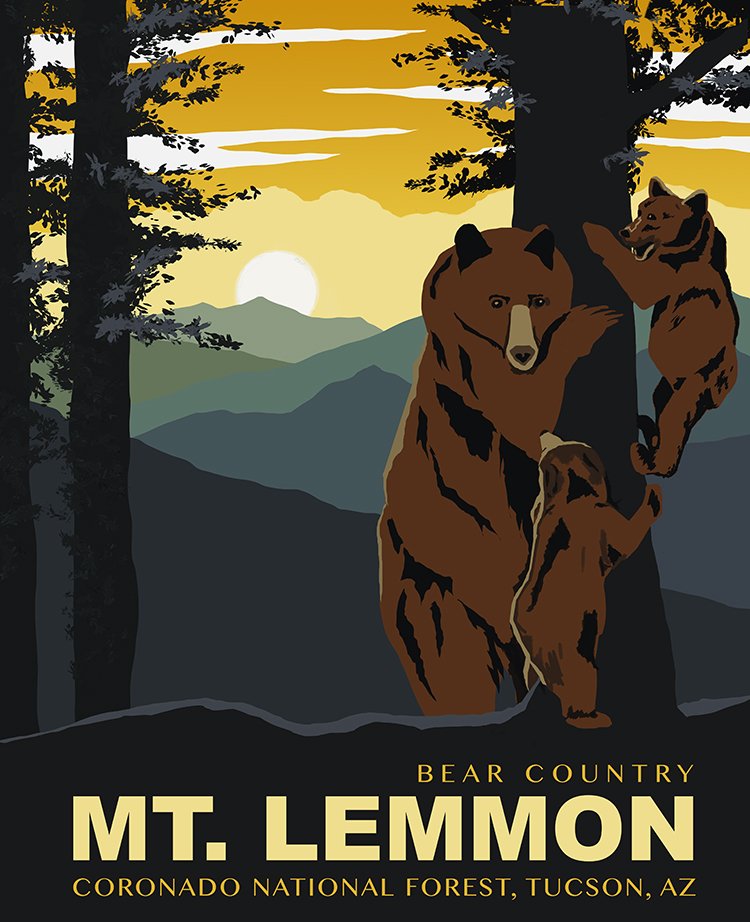 Travel Poster - Bear Country
