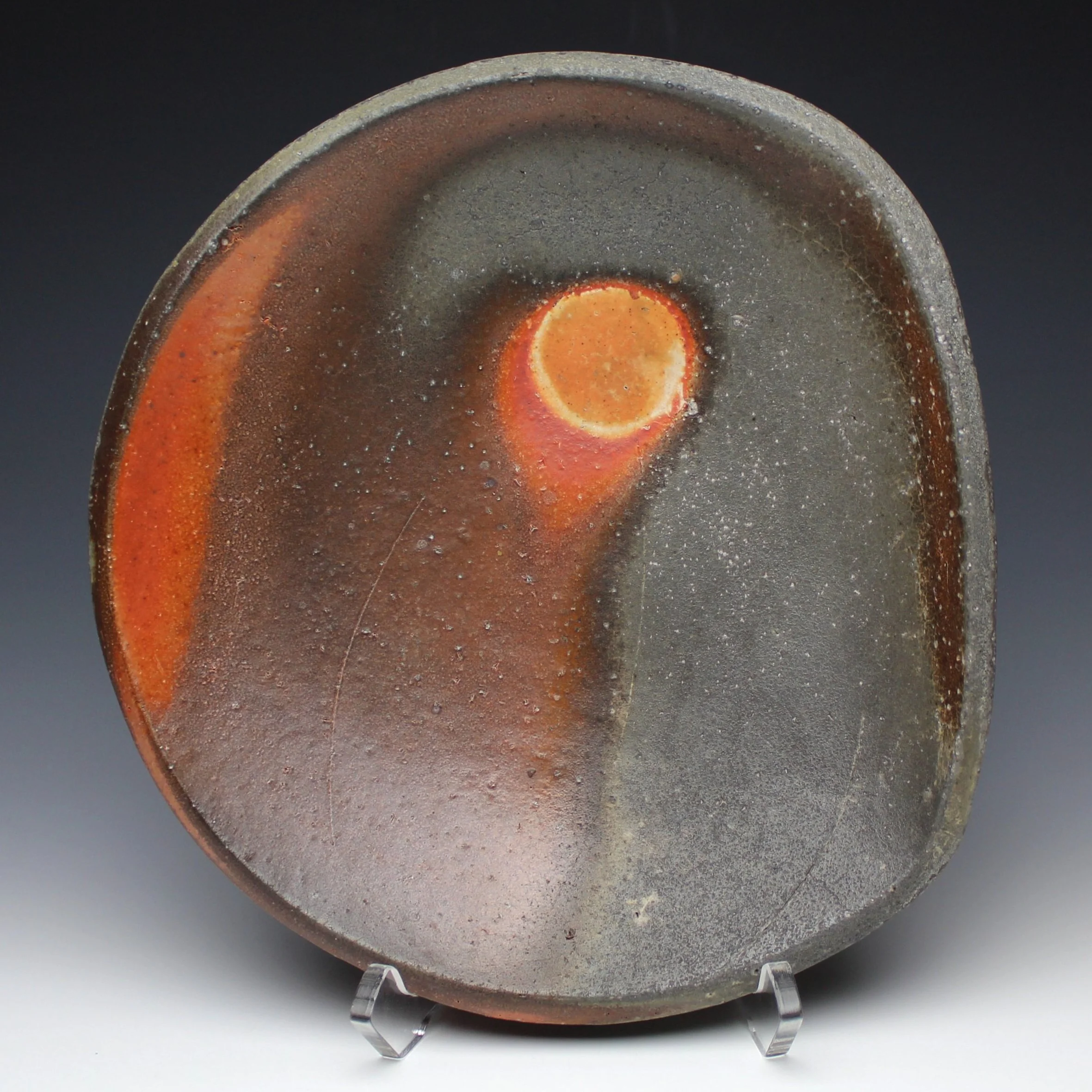 Plate, Porcelaneous Stoneware with Applid Slip