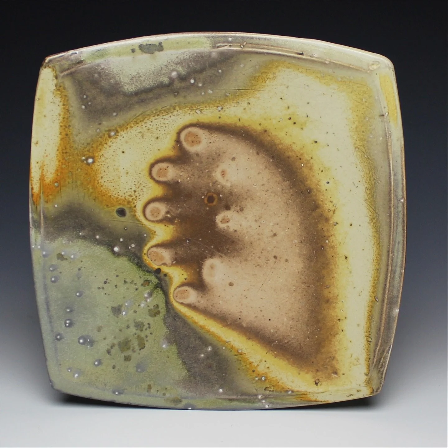 dinner plate

#sodafiredpottery 
#highaluminaclay