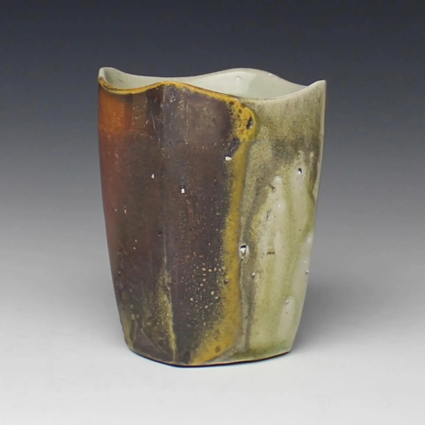 Square cup. I&rsquo;m thrilled to be a part of a stellar line up of artists for CXC this year!
Looking forward to seeing you at NCECA! CXC will be happening Thursday, March 26 from 6-10pm at @breweryfaisan 

#sodafired
#nceca2026