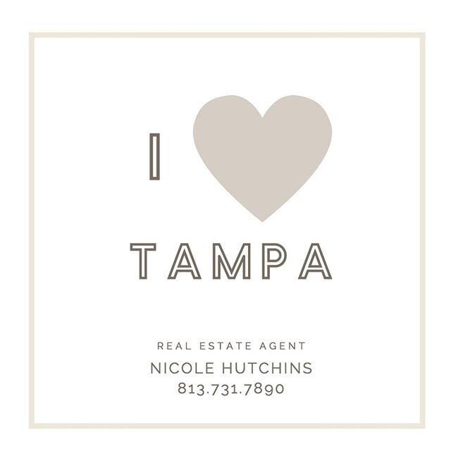 I love Tampa and you will too!  I wasn't born here but moved to the 'burbs of Tampa with my family from Wisconsin when I was still in elementary school. ⁠⠀
⁠⠀
Other than some time in Tallahassee for college (GO NOLES!) Tampa has been my home and I pl