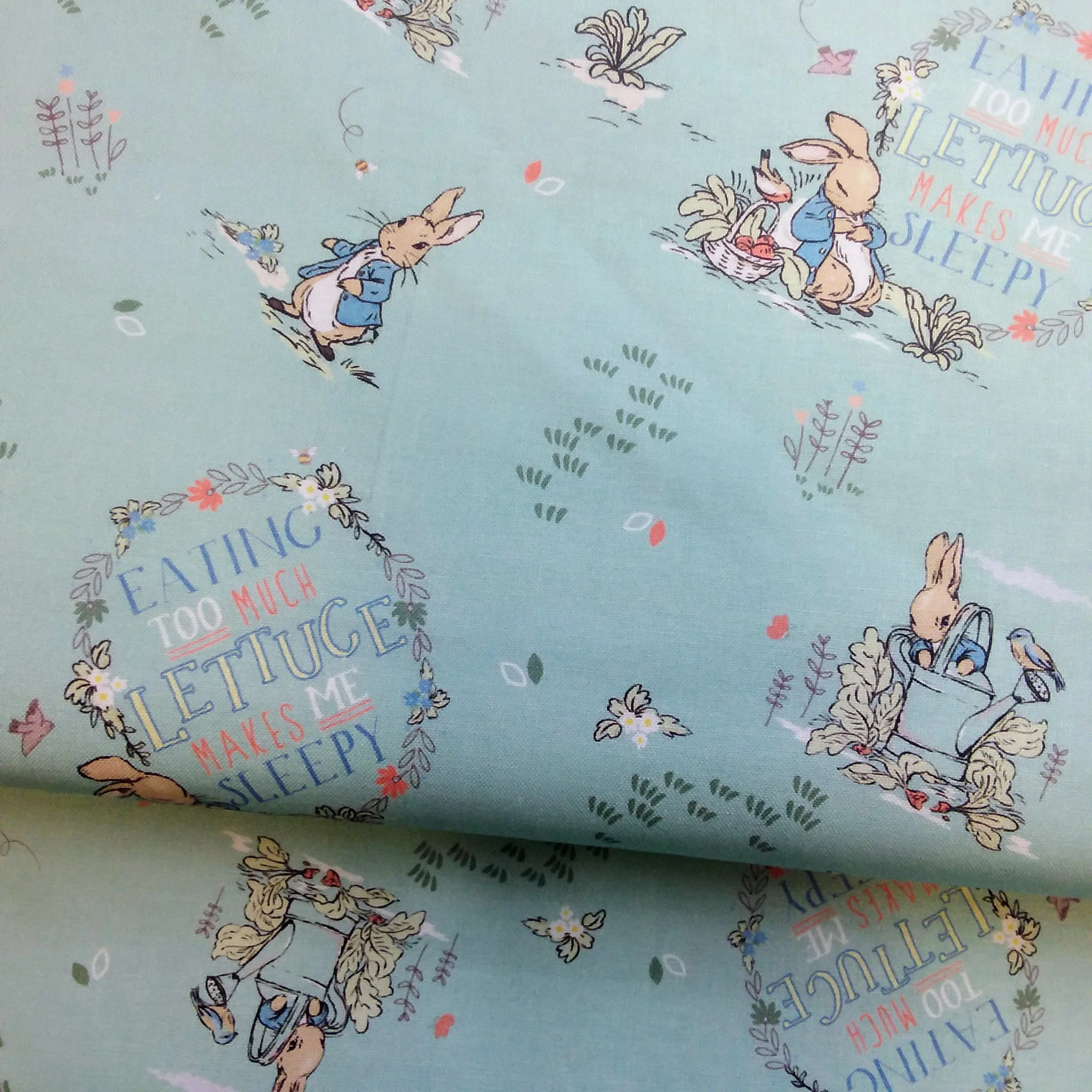 Peter Rabbit Cotton Fabric Garden Path Crafty Baba Fabrics