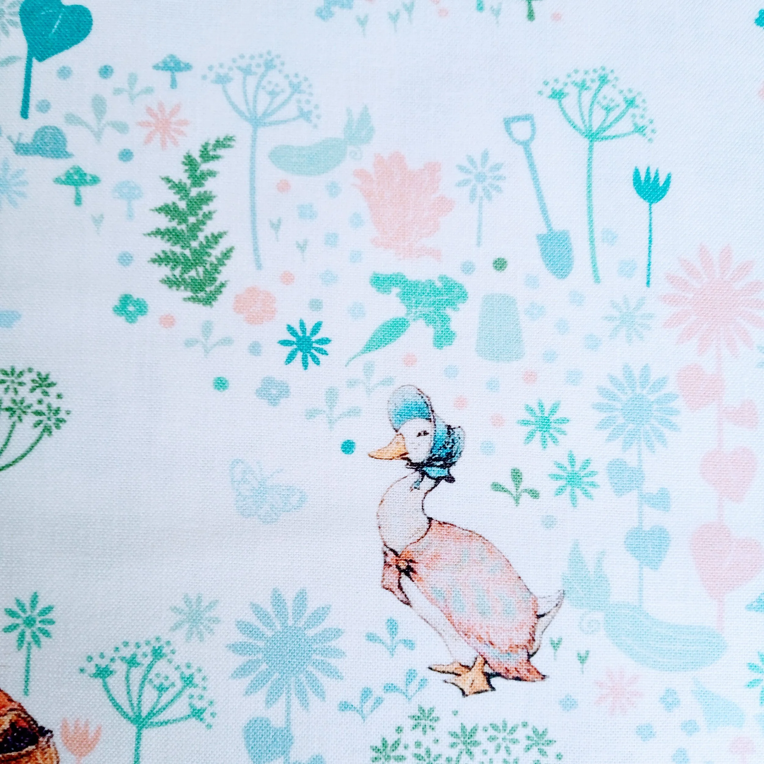 Peter Rabbit Cotton Fabric Garden Path Crafty Baba Fabrics peter-rabbit-cotton-fabric-garden-path-crafty-baba-fabrics