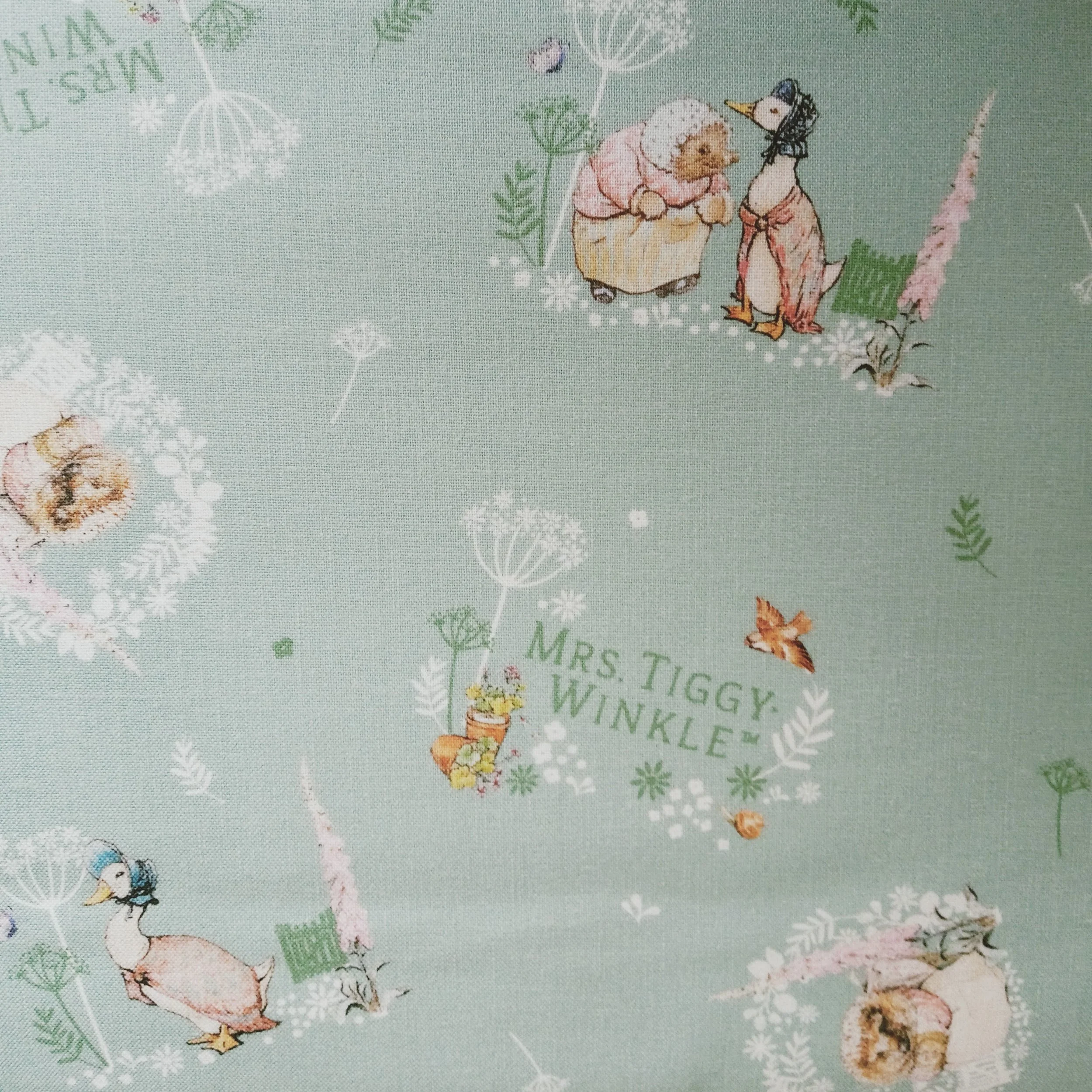 Peter Rabbit White Vegetable Patch Cotton Fabric per 50cm PR18 Crafty ...