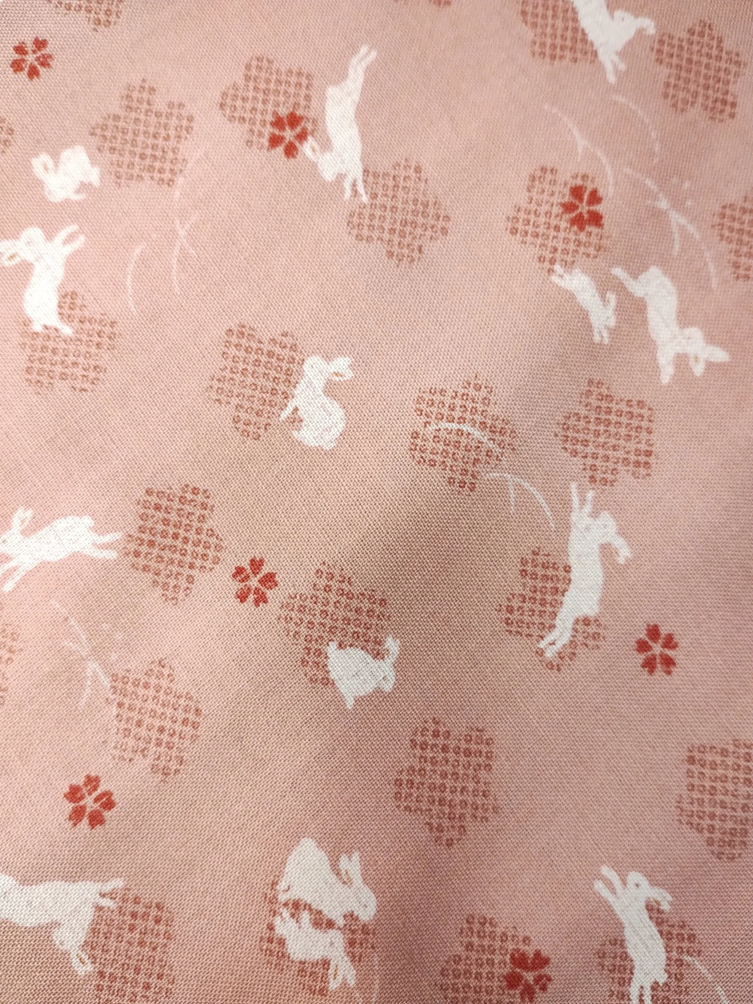 Traditional Japanese Rabbit Cotton Fabric Crafty Baba Fabrics