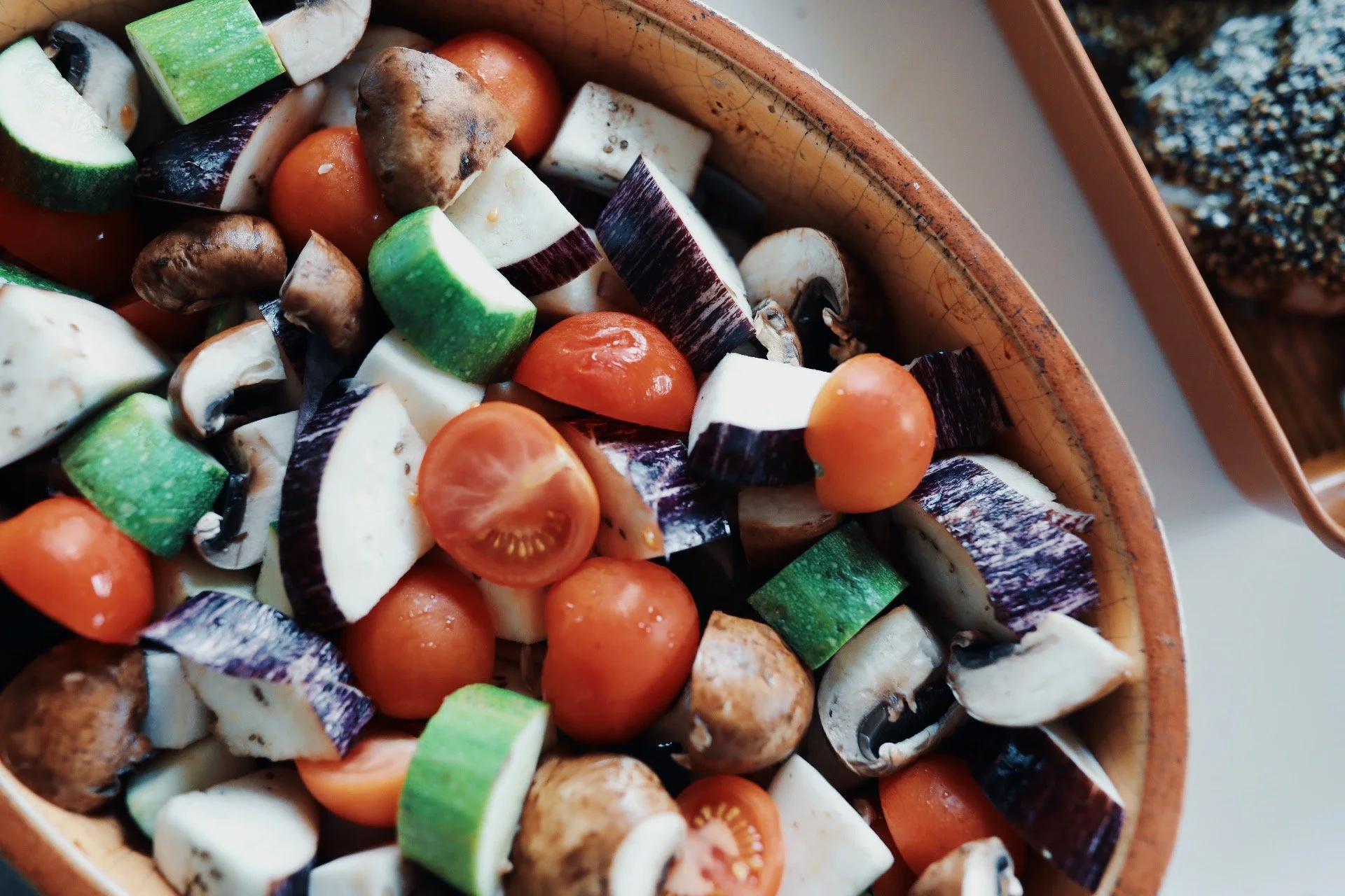 super easy greek veggie bake!