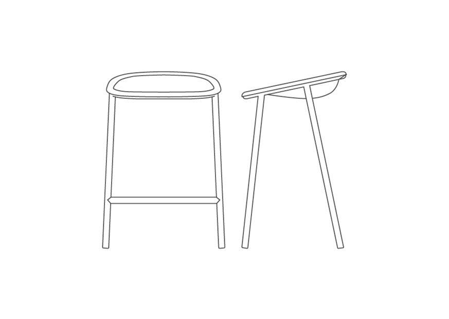 Eco Stool Room B, How Do I Know If Need Counter Or Bar Stools In Autocad