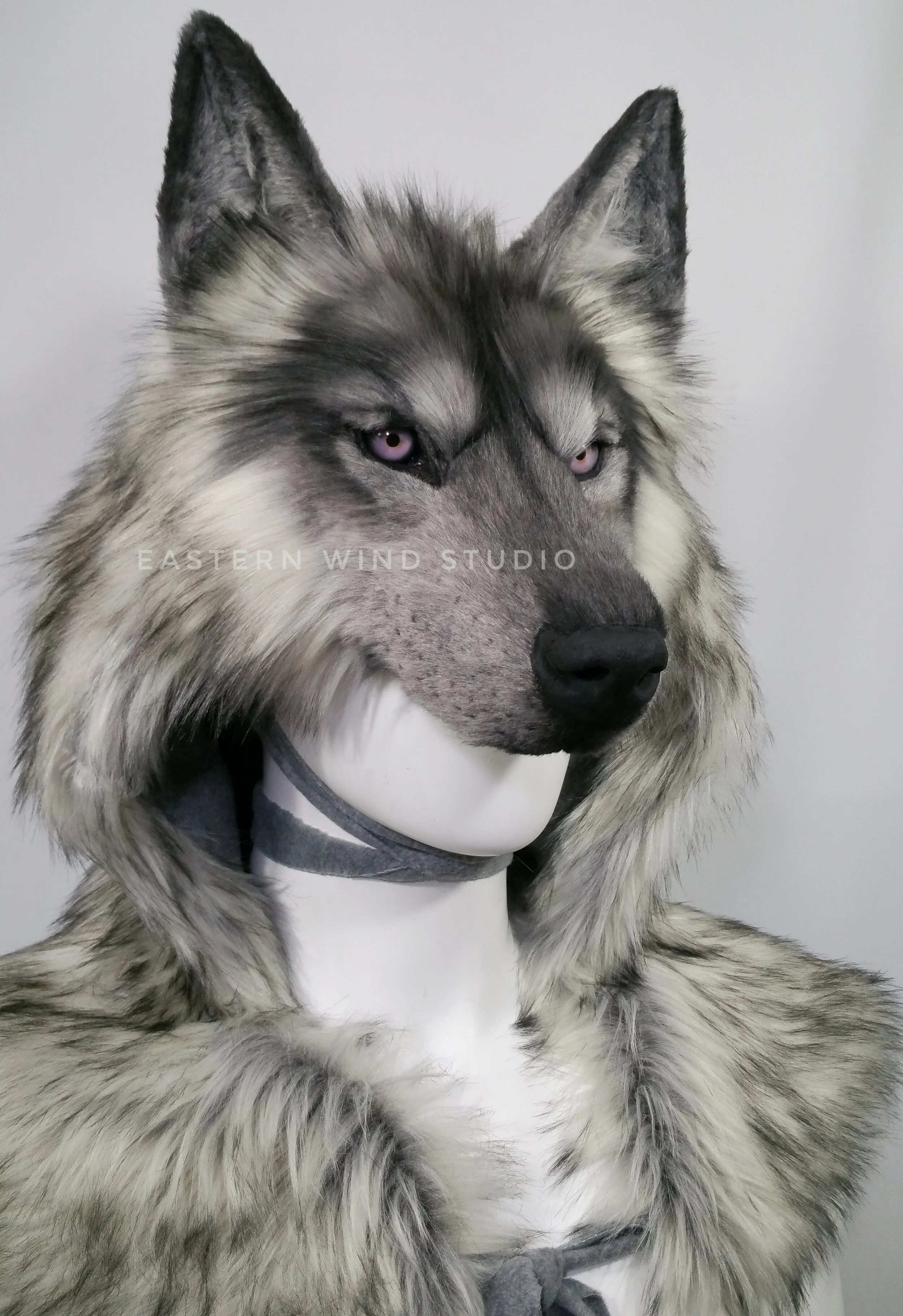 Silver Wolf Headdress (other colors available) — Eastern Wind Studio
