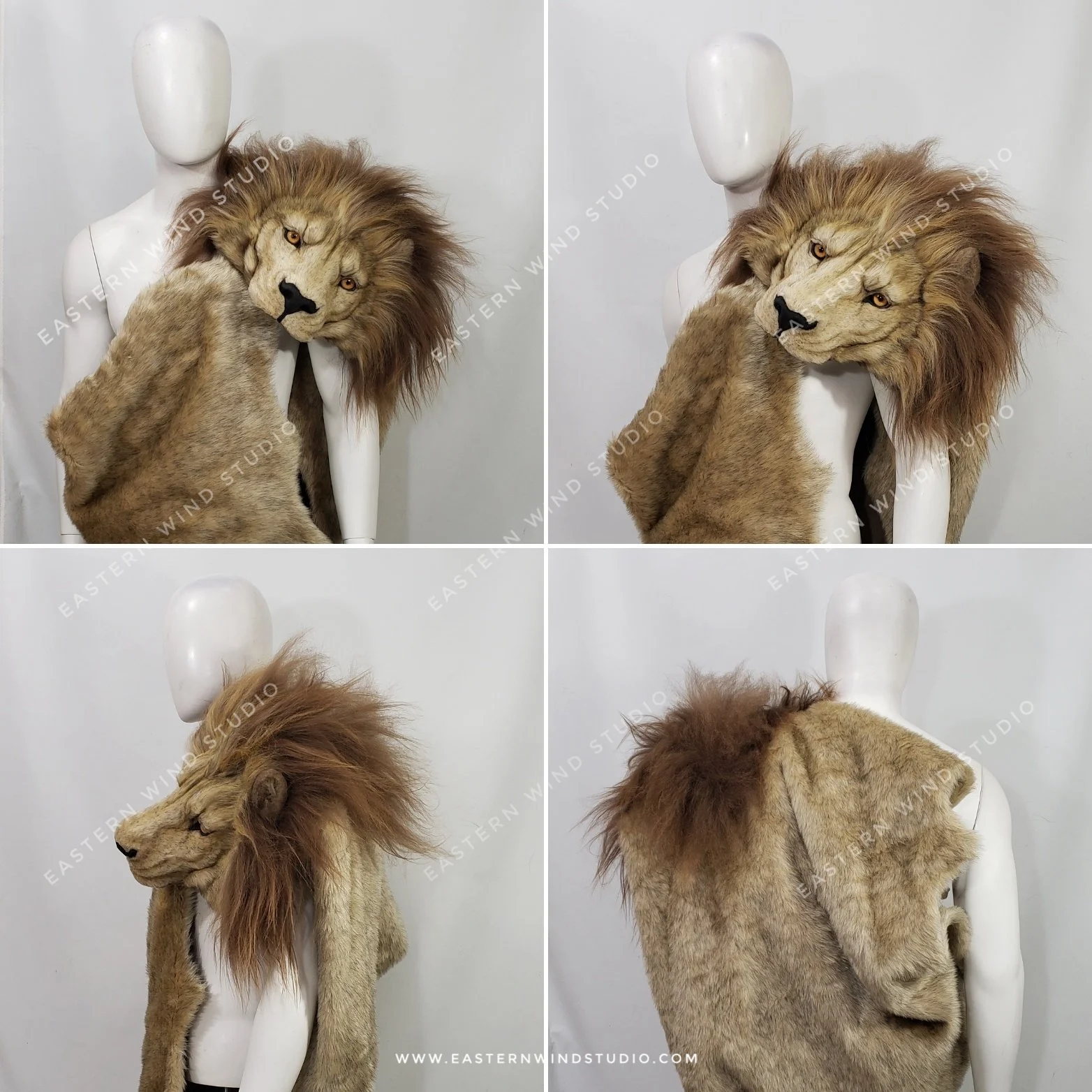 Real lion 2025 fur coat