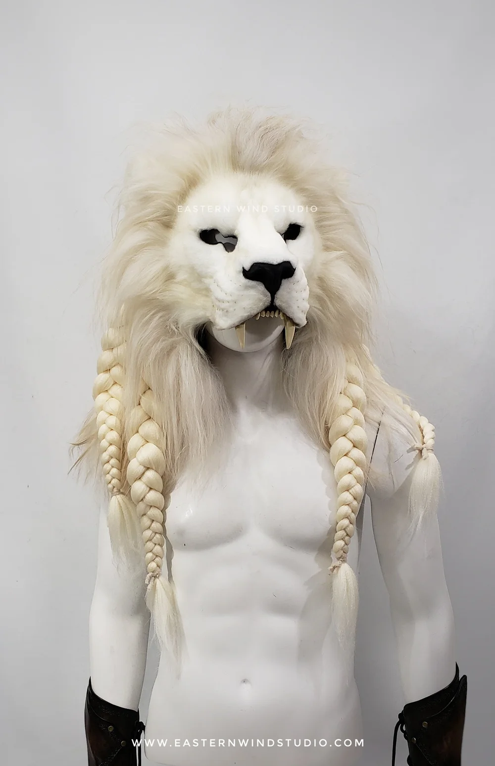 lion head dress designer Fake Animal Heads Stir Outrage at Paris Haute Couture Fashion Week