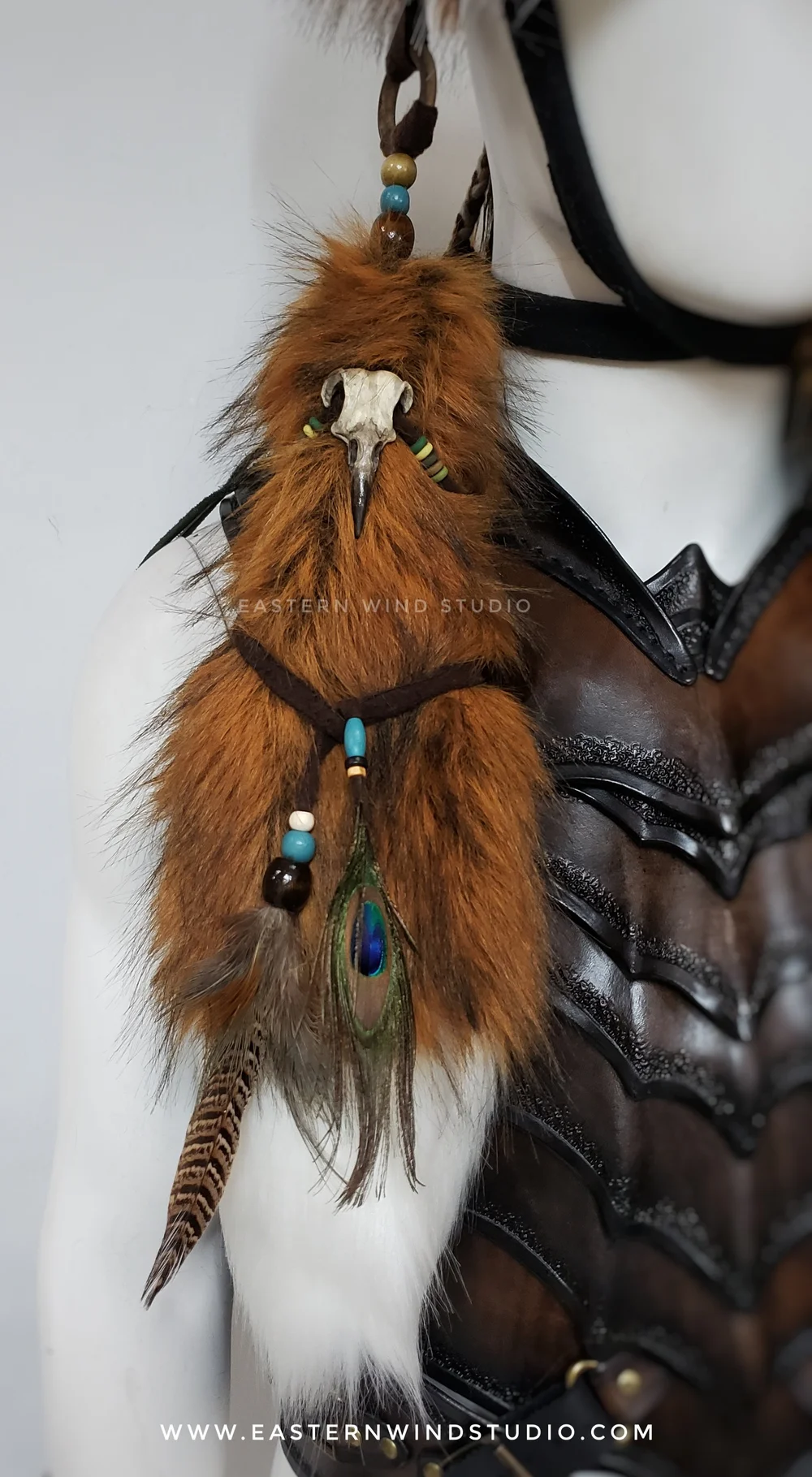 Red Fox Mask Headdress Combo - Bohemian — Eastern Wind Studio display picture 2