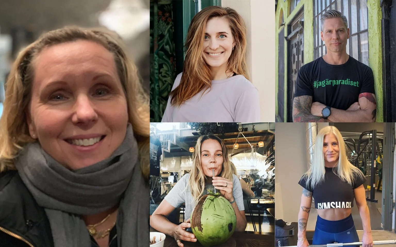 Bild: Grundare Maria Ingels, profilerna: Sheila Arnell, Johannes Cullberg, Cecilia Folkesson och Kajsa Norrman.