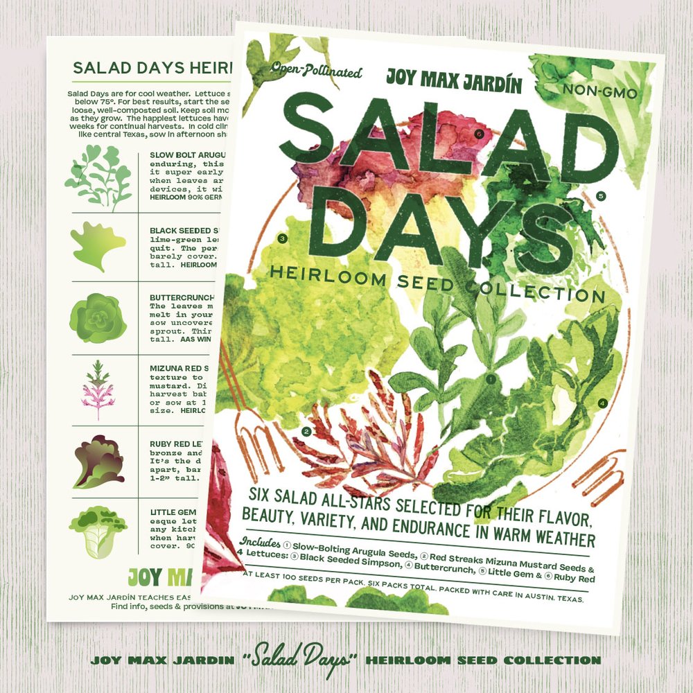 Salad Days Heirloom Seed Collection