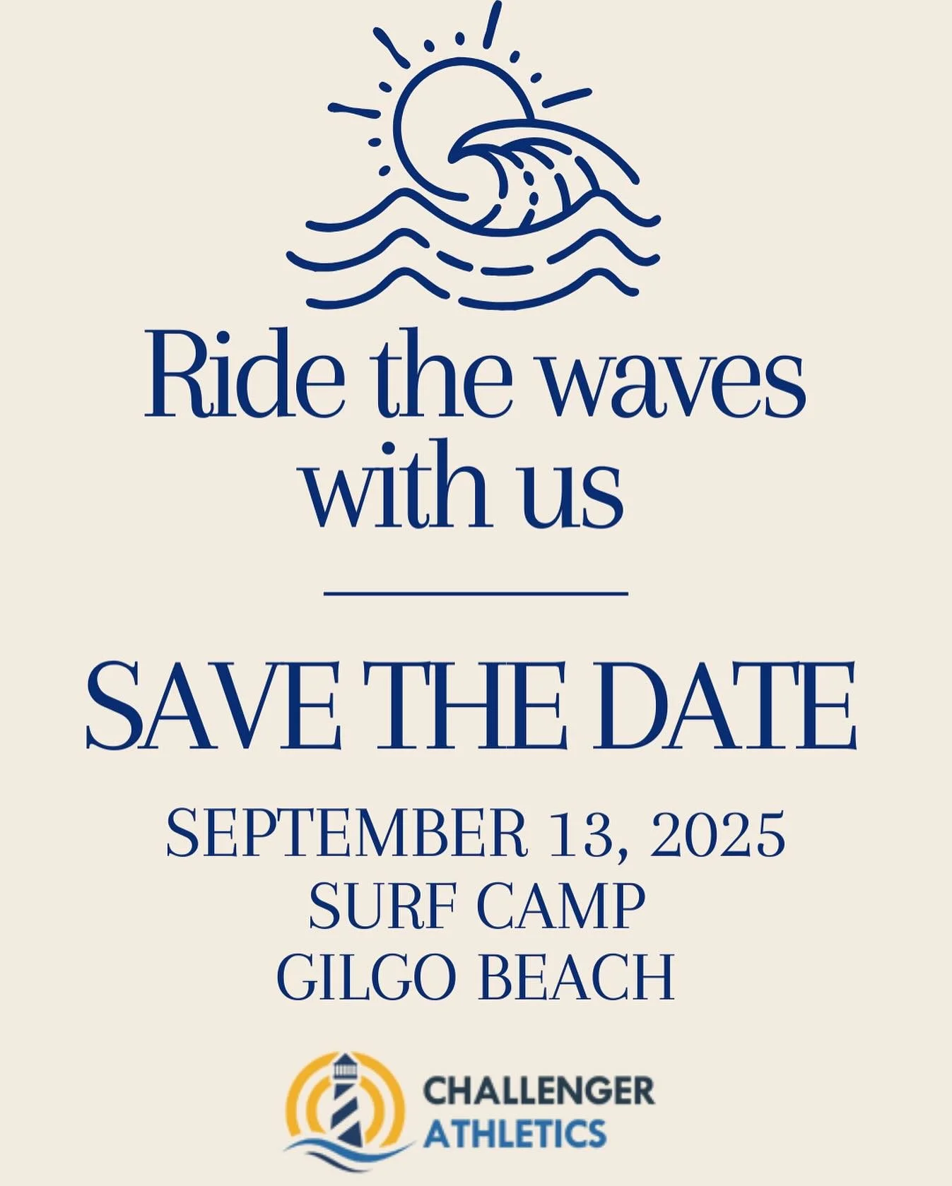 SAVE THE DATE  09*13*2025 #surfcamp
