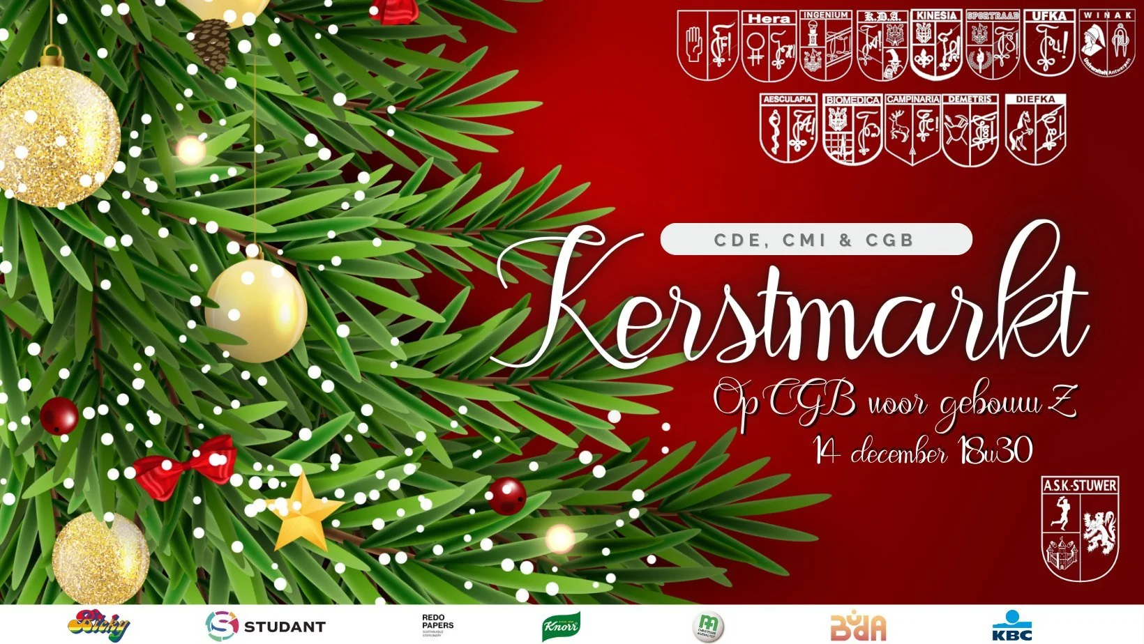 Kerst op UAntwerpen - CGB, CMI, CDE