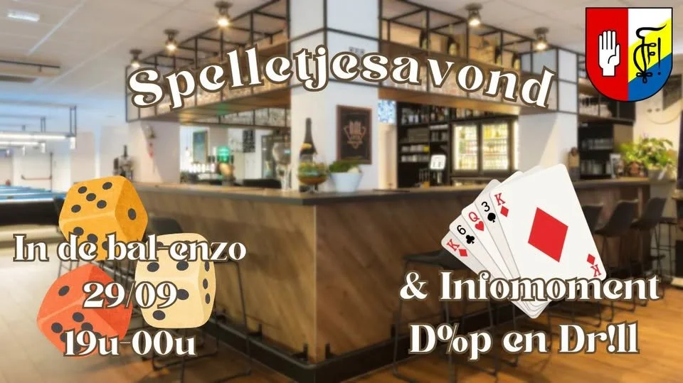 Spelletjesavond en Info D%p en drill