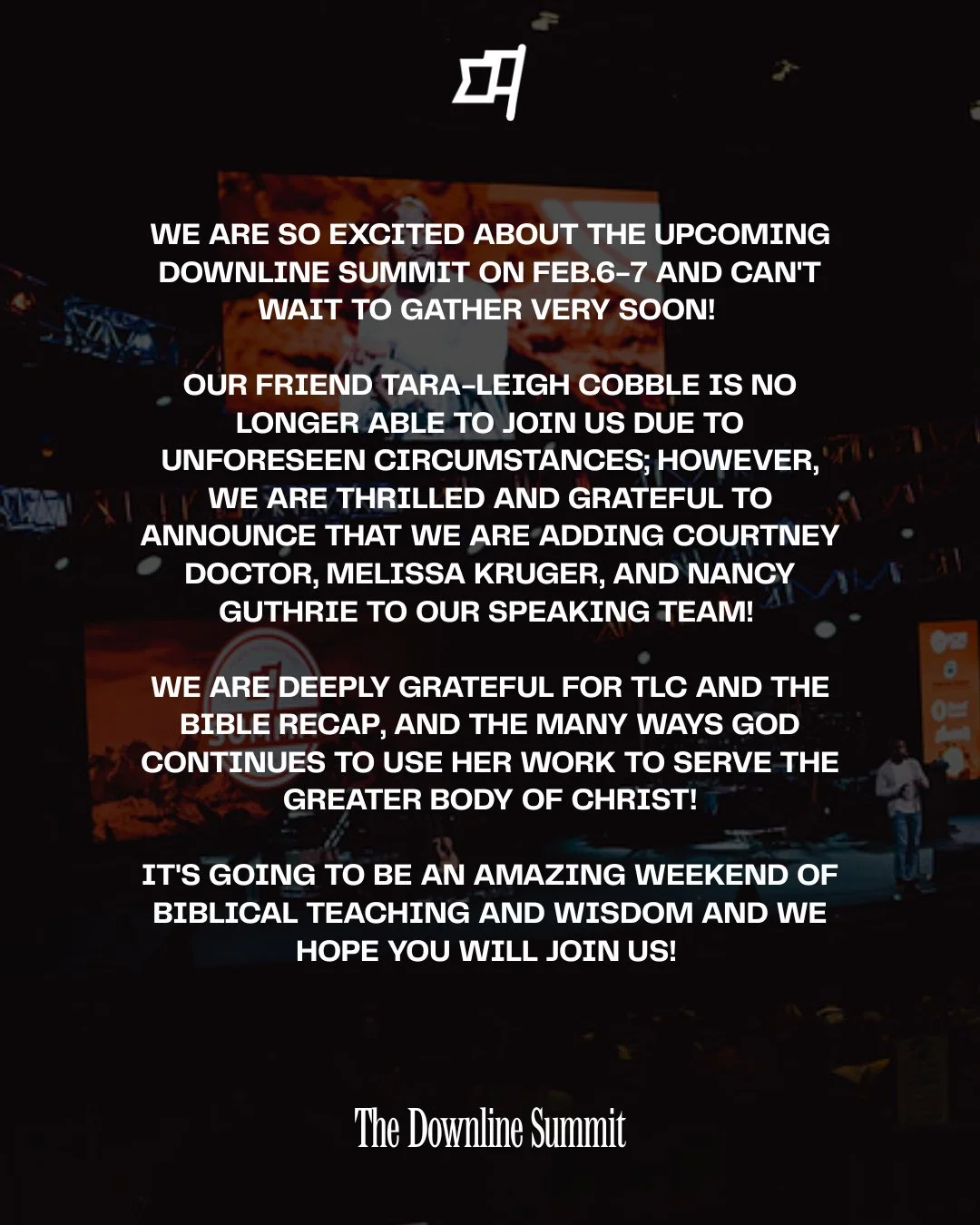 Downline Summit Update:⁠
⁠
We can't wait to gather together on February 6-7 and are thrilled to welcome @courtneycdoctor @melissabryankruger and @nancyguthrienashville to our speaking team. ⁠
⁠
To learn more about these incredible speakers, visit our