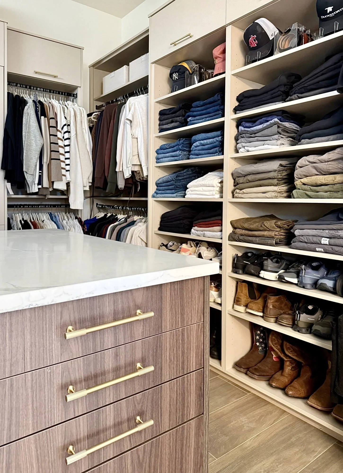 luxury organized primary bedroom closet