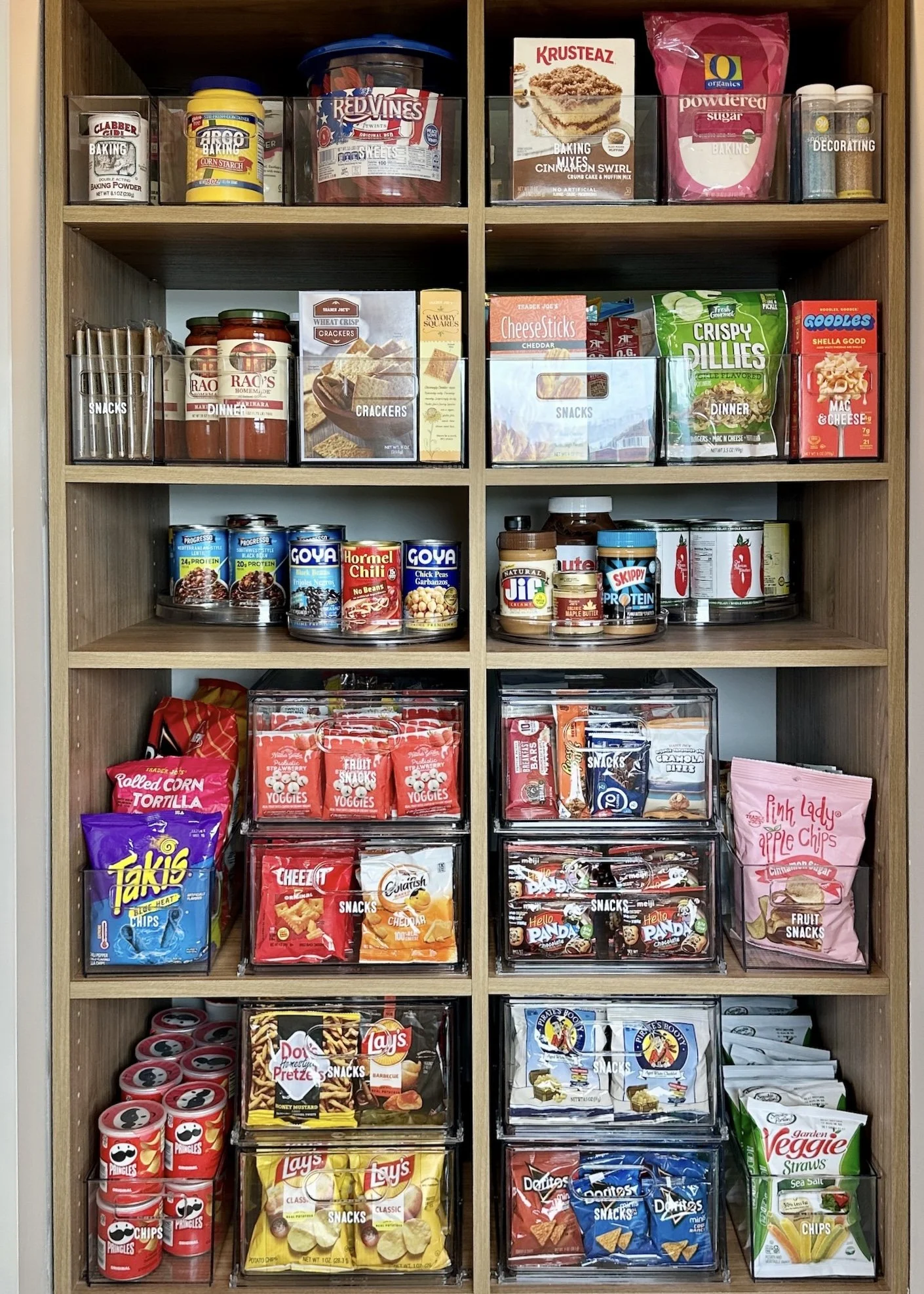 professionally organized kitchen pantry