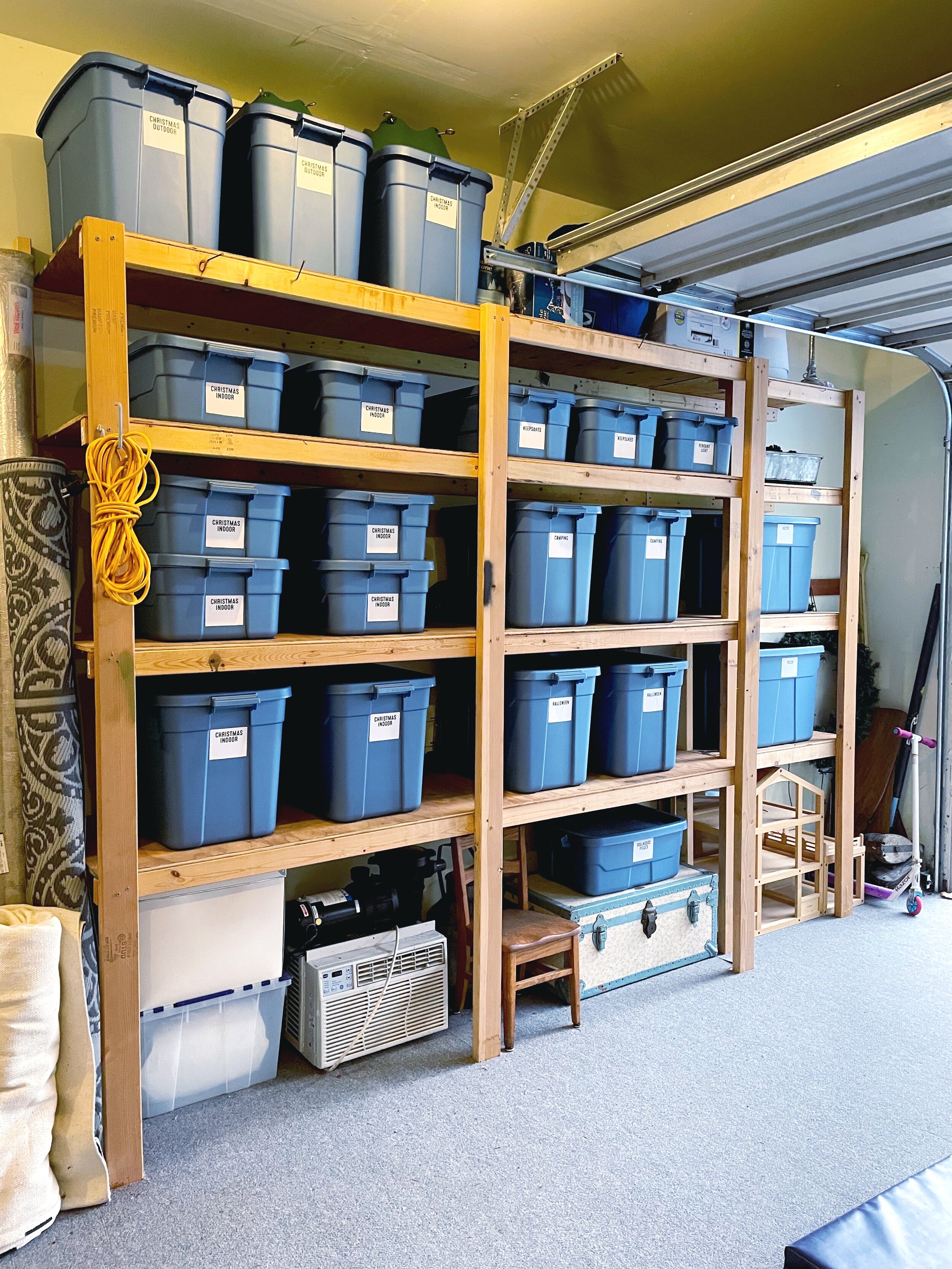 4 Steps for Organizing the Garage  Garage storage inspiration, Garage  decor, Overhead garage storage