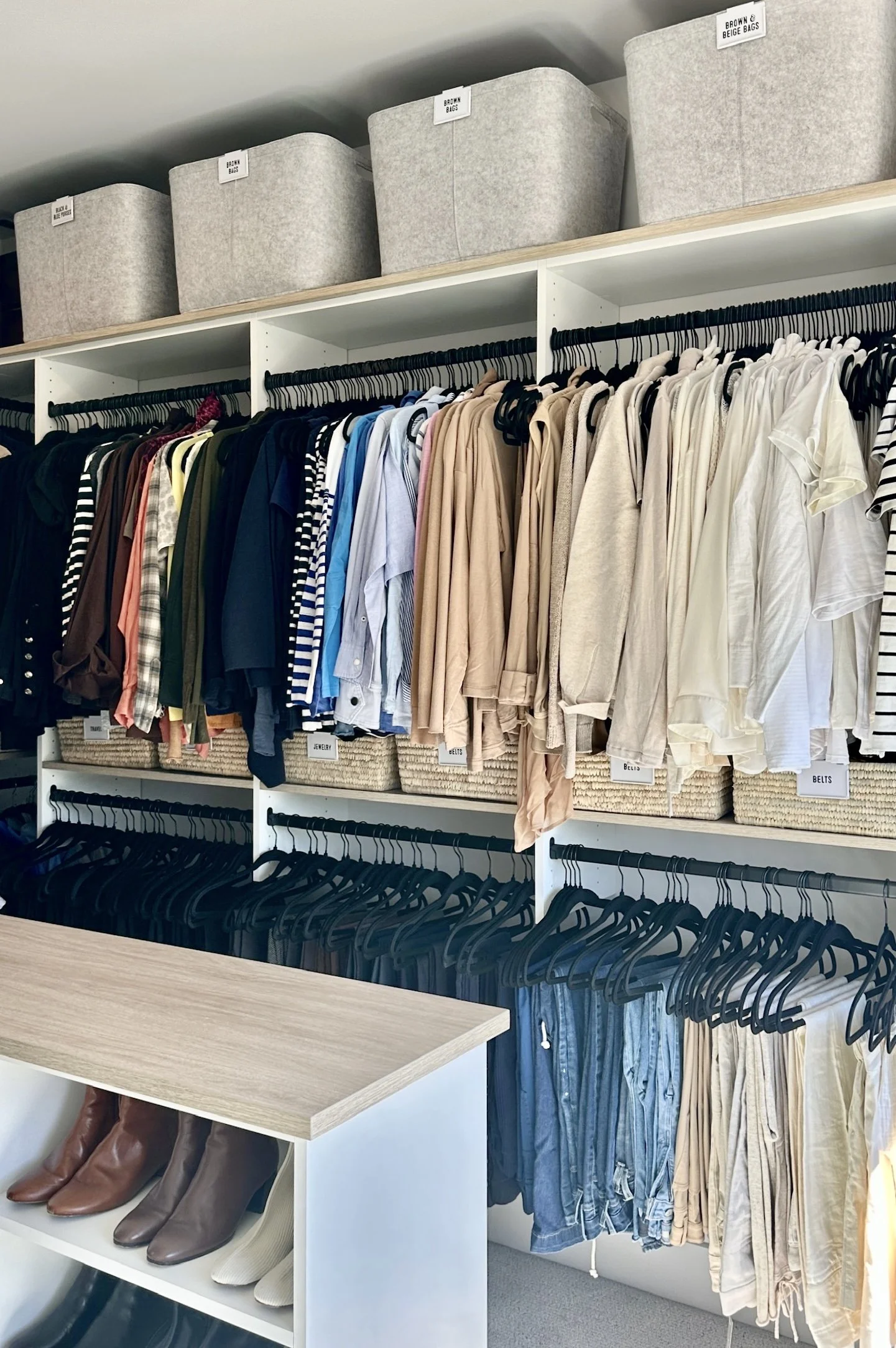 luxury organized primary bedroom closet