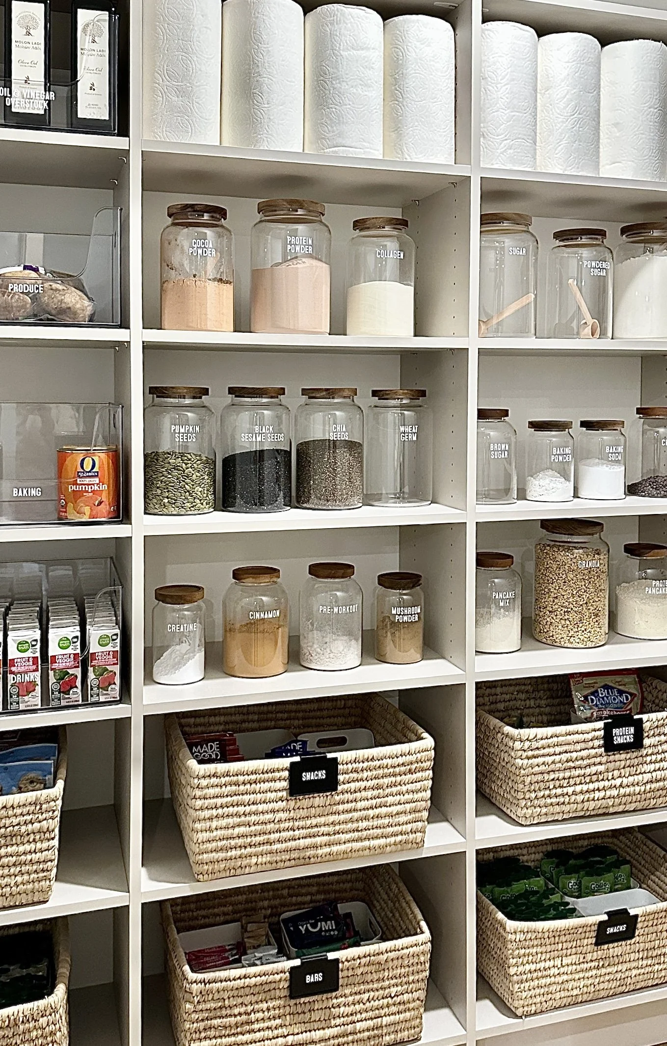 luxury professionally organized walk-in pantry