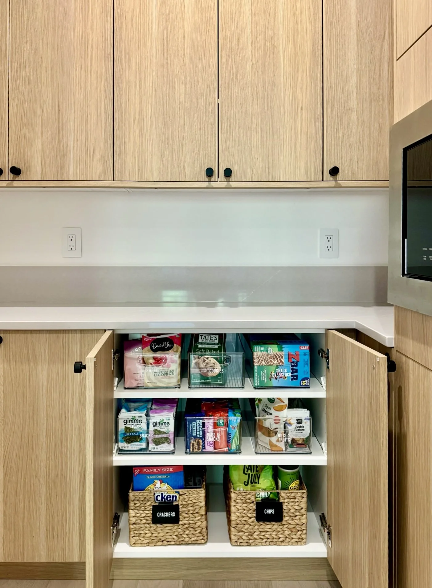 sensory friendly organized pantry