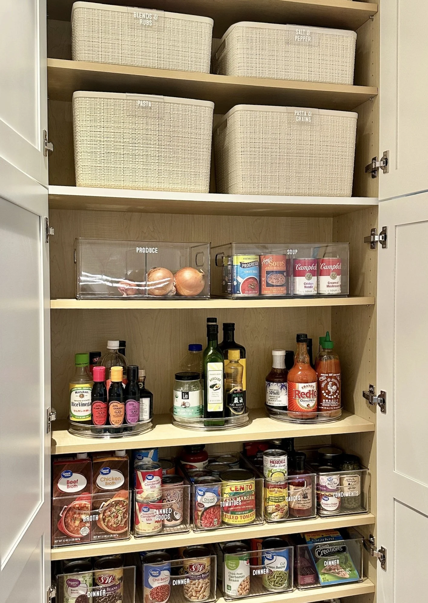 luxury organized pantry