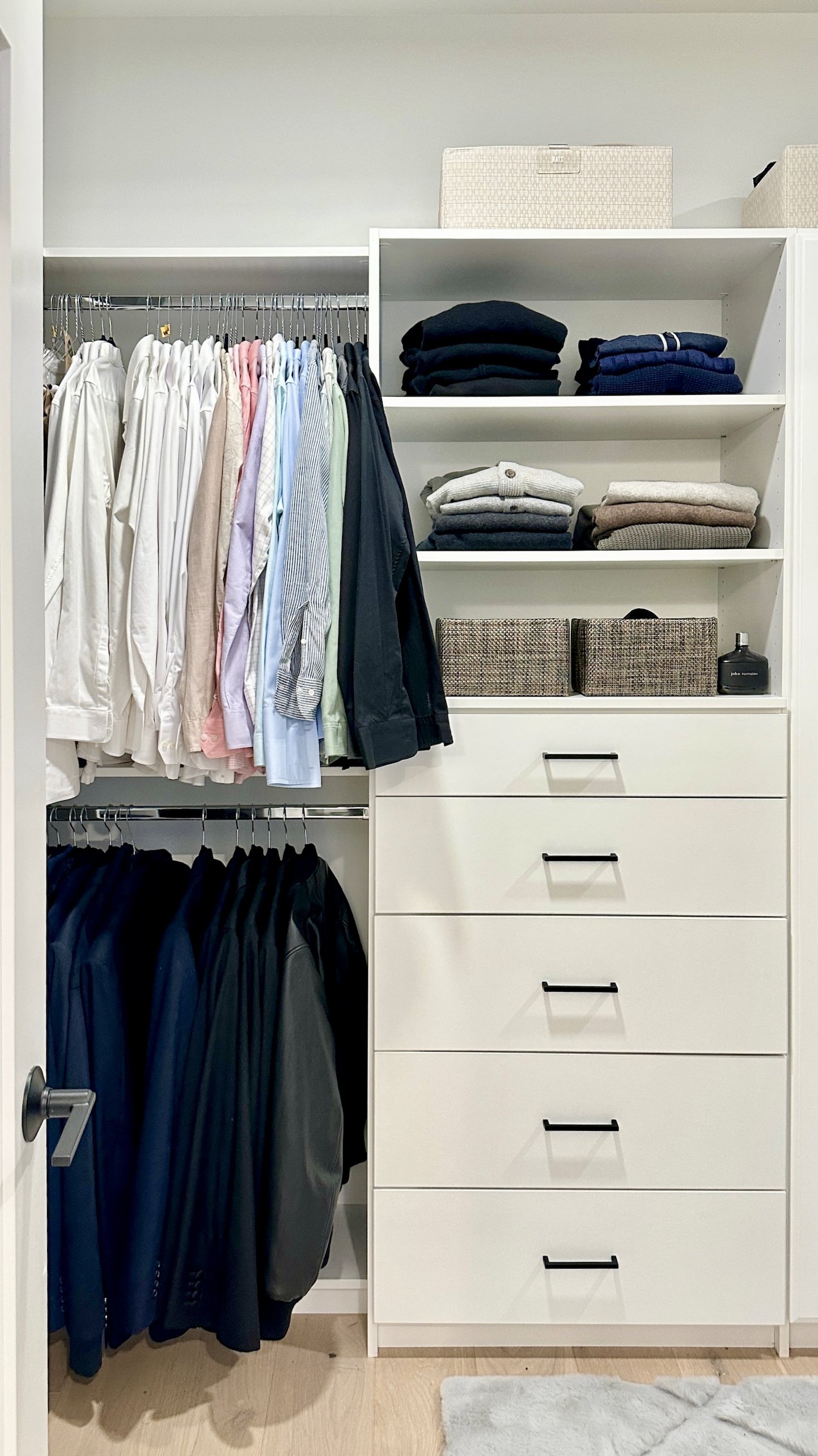 luxury organized primary bedroom closet