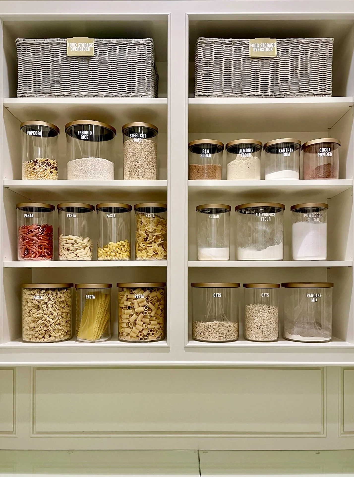 luxury organized pantry and food storage