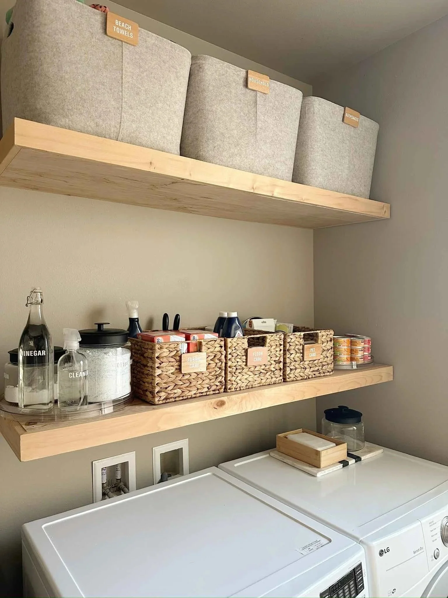 luxury organized laundry room