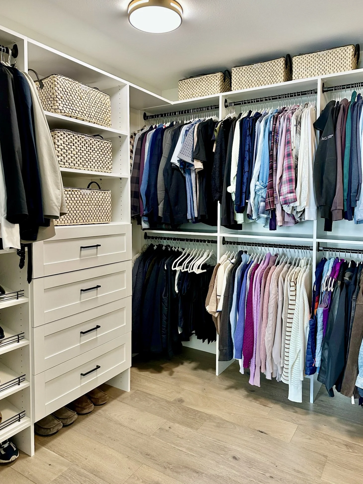 luxury organized primary bedroom closet
