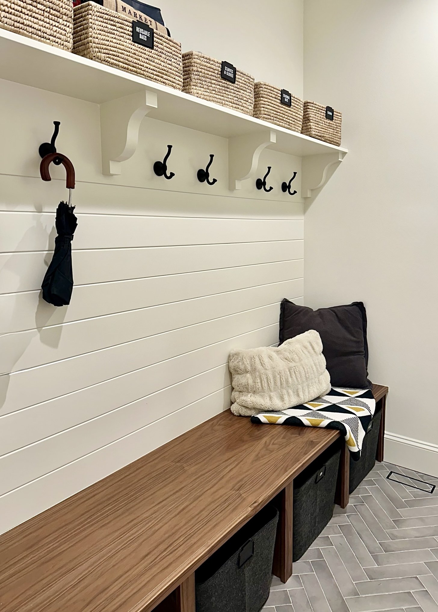 professionally organized entryway