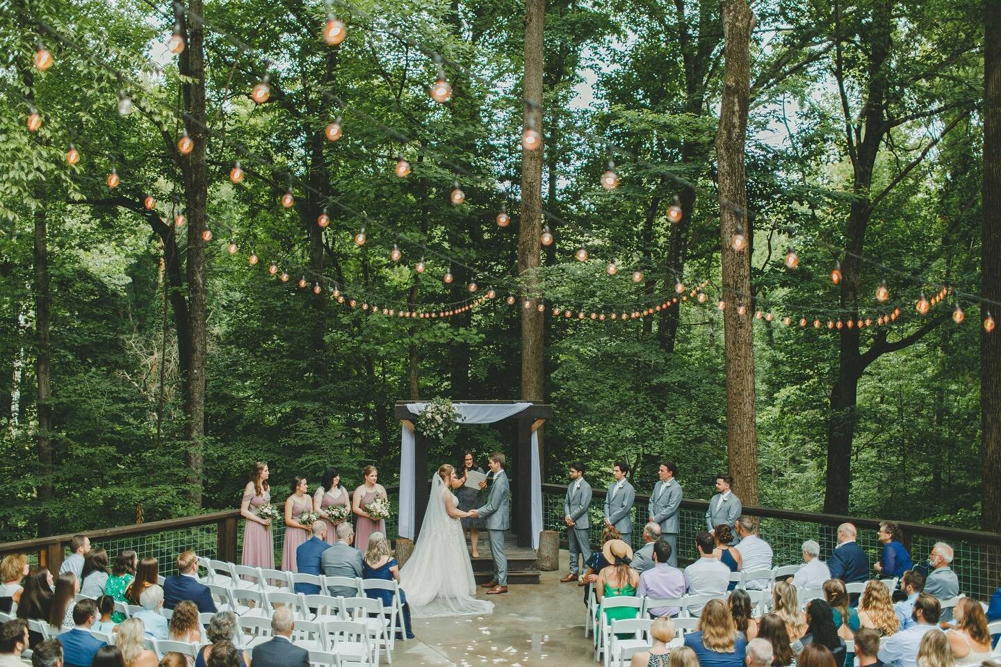It was our first time shooting at @3fatlabs for Mary Pat &amp; Jamison&rsquo;s big day and all we can say is WOW. This ceremony spot is magical✨