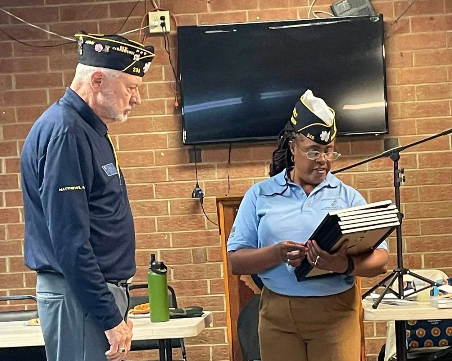 District 20 Commander Alesia Bell presented “I See You” awards