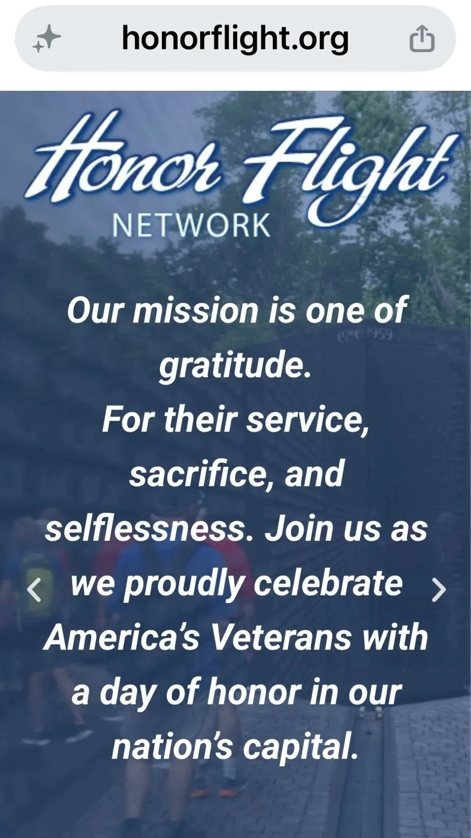 Post 235 “Honor Flight” presentation at the April 16th Post meeting. 