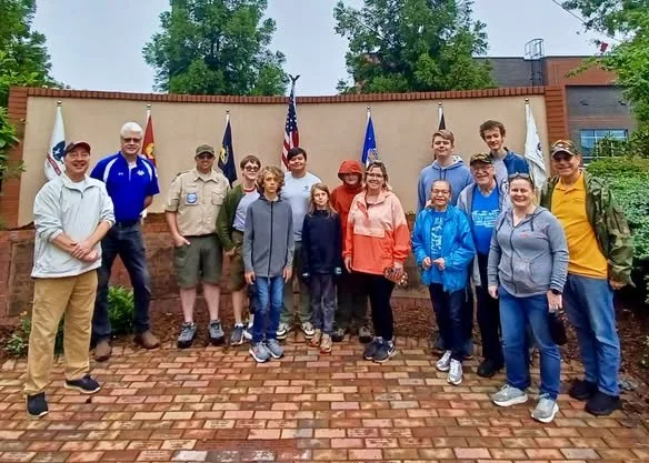 “Duty, Honor, Country”That’s how to describe today’s 2nd annual Town of Matthews Veterans Memorial Park Cleanup.In coordination with the Town’s Parks a