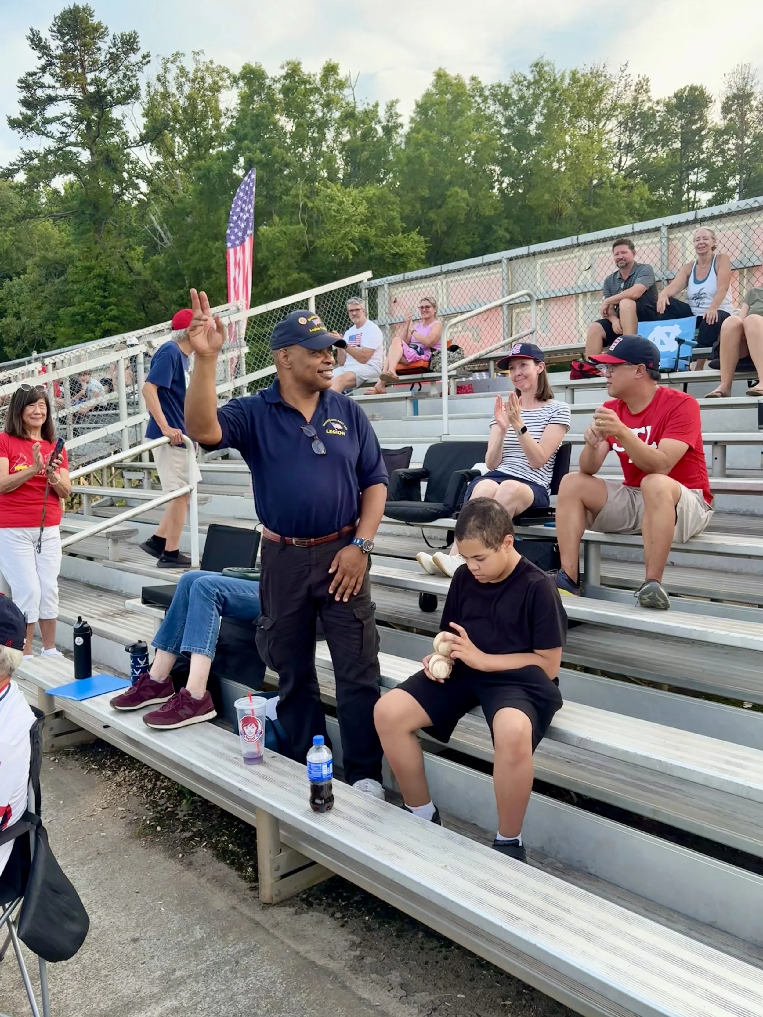 congratulations Hooks-Orr Legion baseball “Veteran of the Game” US Marine Veteran Raphael  Cuthbertson  🫡🇺🇸⚾️