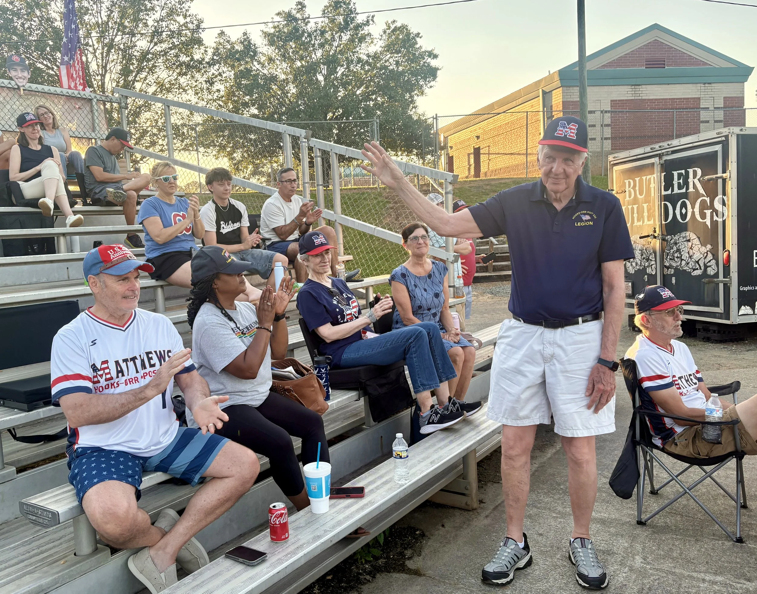 congratulations Hooks-Orr Legion baseball “Veteran of the Game” US Navy Veteran Richard Miller 
  🫡🇺🇸⚾️