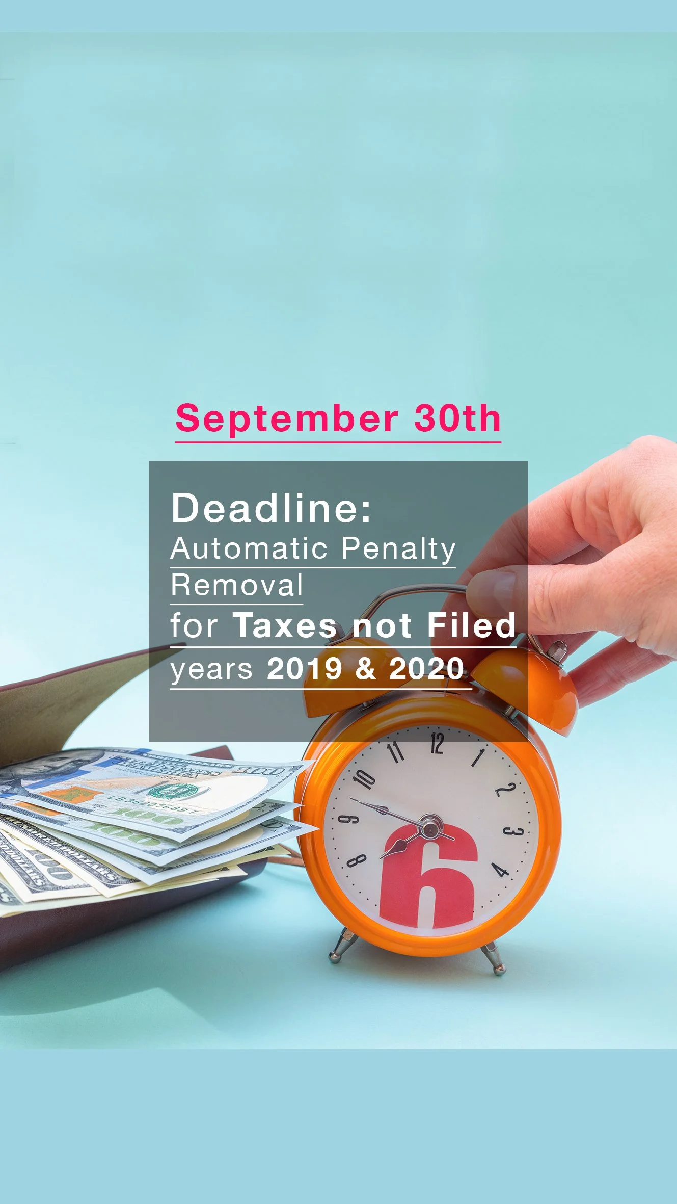Sept 30 Deadline for IRS Penalty Removal