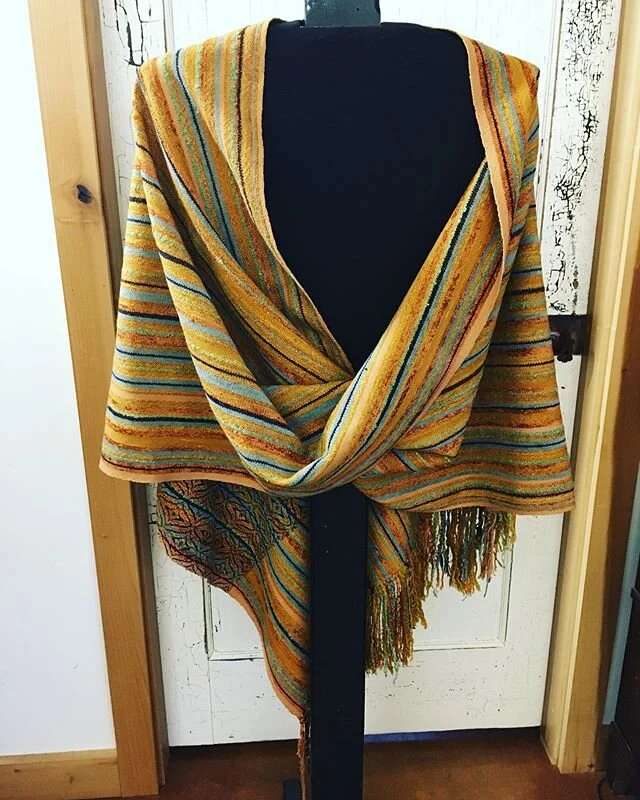 Mobius made for my daughter, Heather, for her birthday! 💖 #weaversofinstagram #multifibers #handwoventextiles