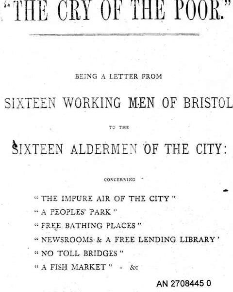 The land at Eastville Park was purchased by @Bristolcouncil from Sir Greville Smyth 1889. This was in response to the needs of people to offer some relief from the appalling squalor and overcrowding. This need had been articulated in a pamphlet publi