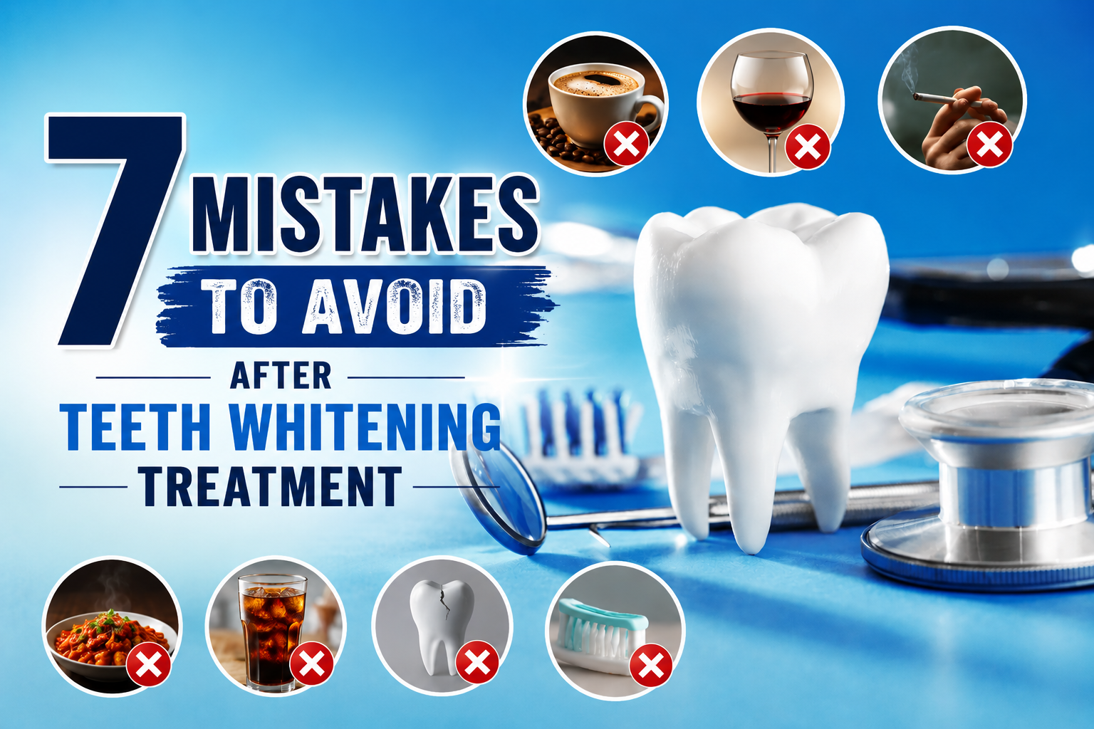 7 Mistakes to Avoid After Teeth Whitening Treatment
