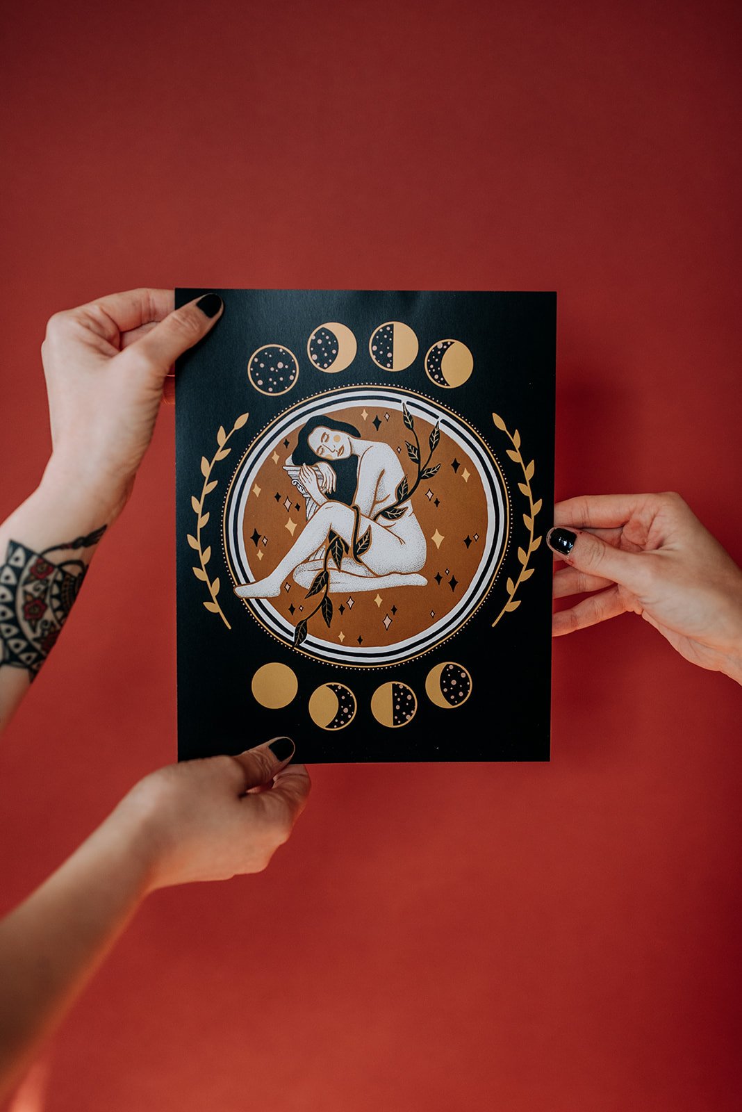 Moon Goddess Celestial Art Print