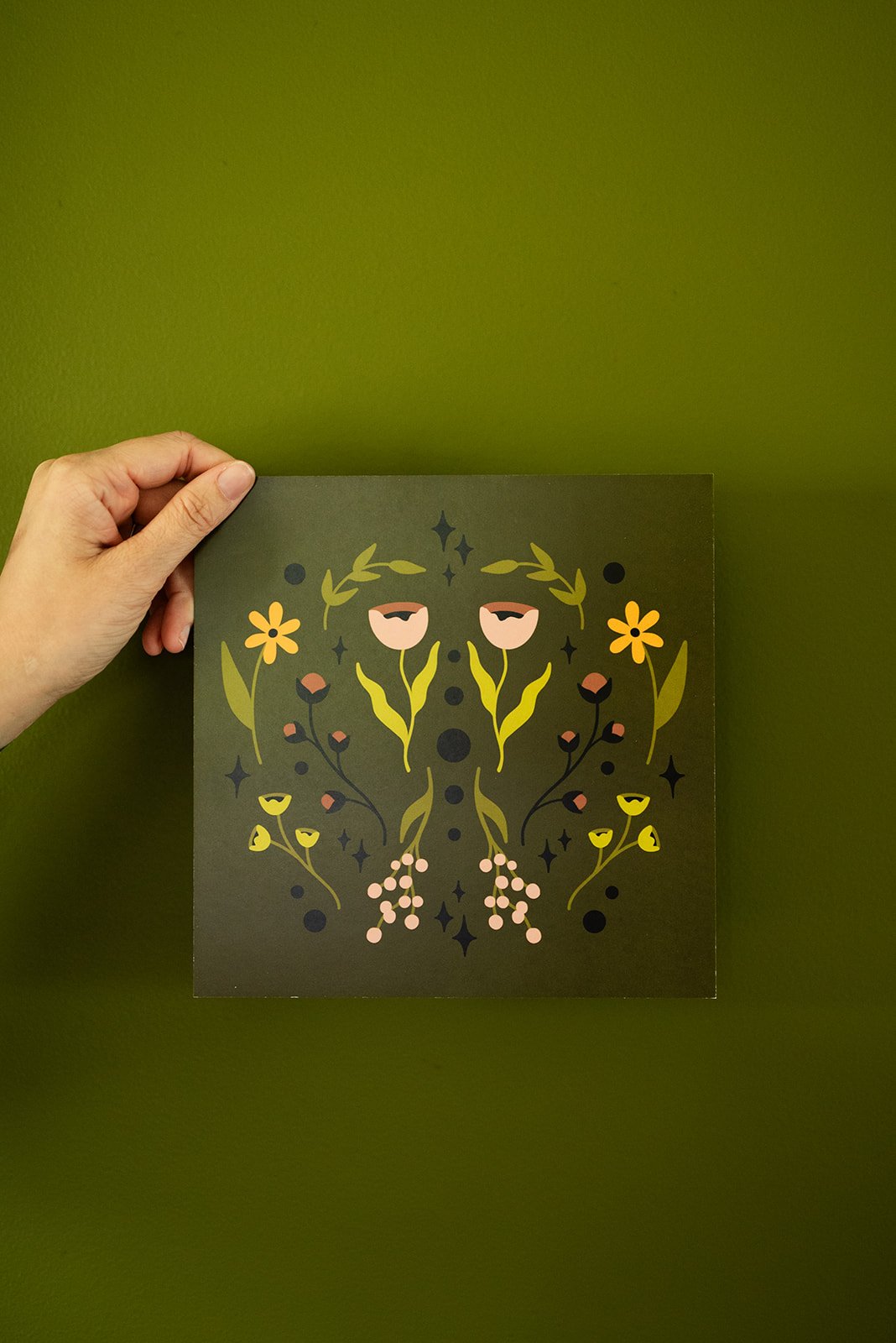 Symmetrical Floral Art Print